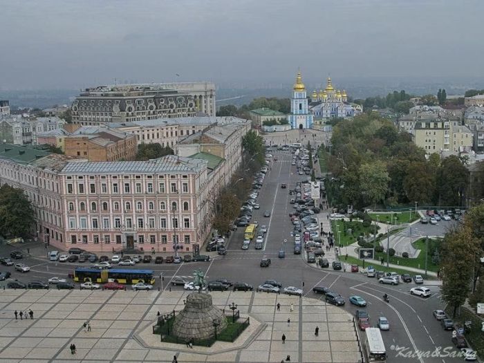 Киев с колокольни Софийского собора